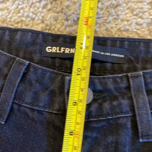 GRLFRND Women’s Kate Low Rise Slim Crop Jeans Size 26 Black 100% Cotton - Picture 10 of 11